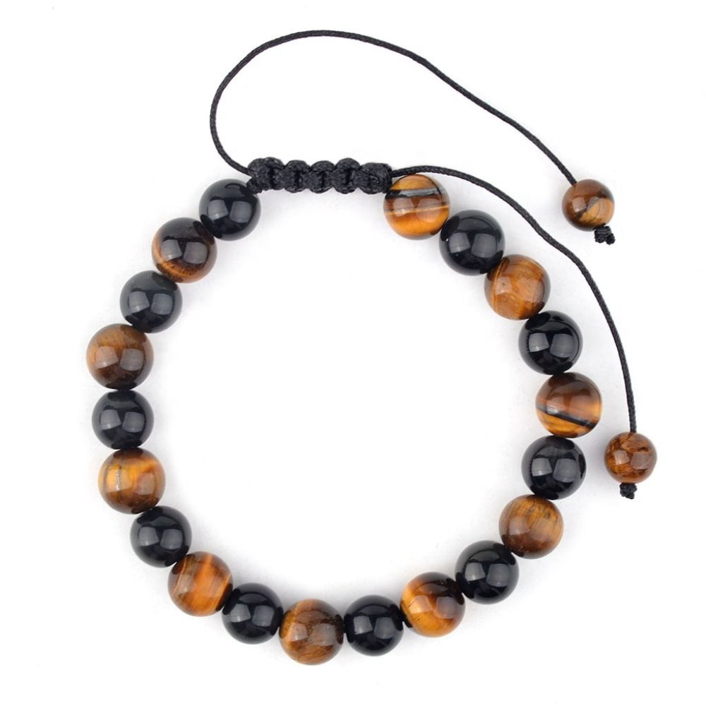 Tiger eye, onix Bracelet 8MM